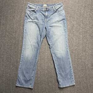 LL Bean Favorite Fit Jeans Womens 14 Regular Blue Denim Bootcut